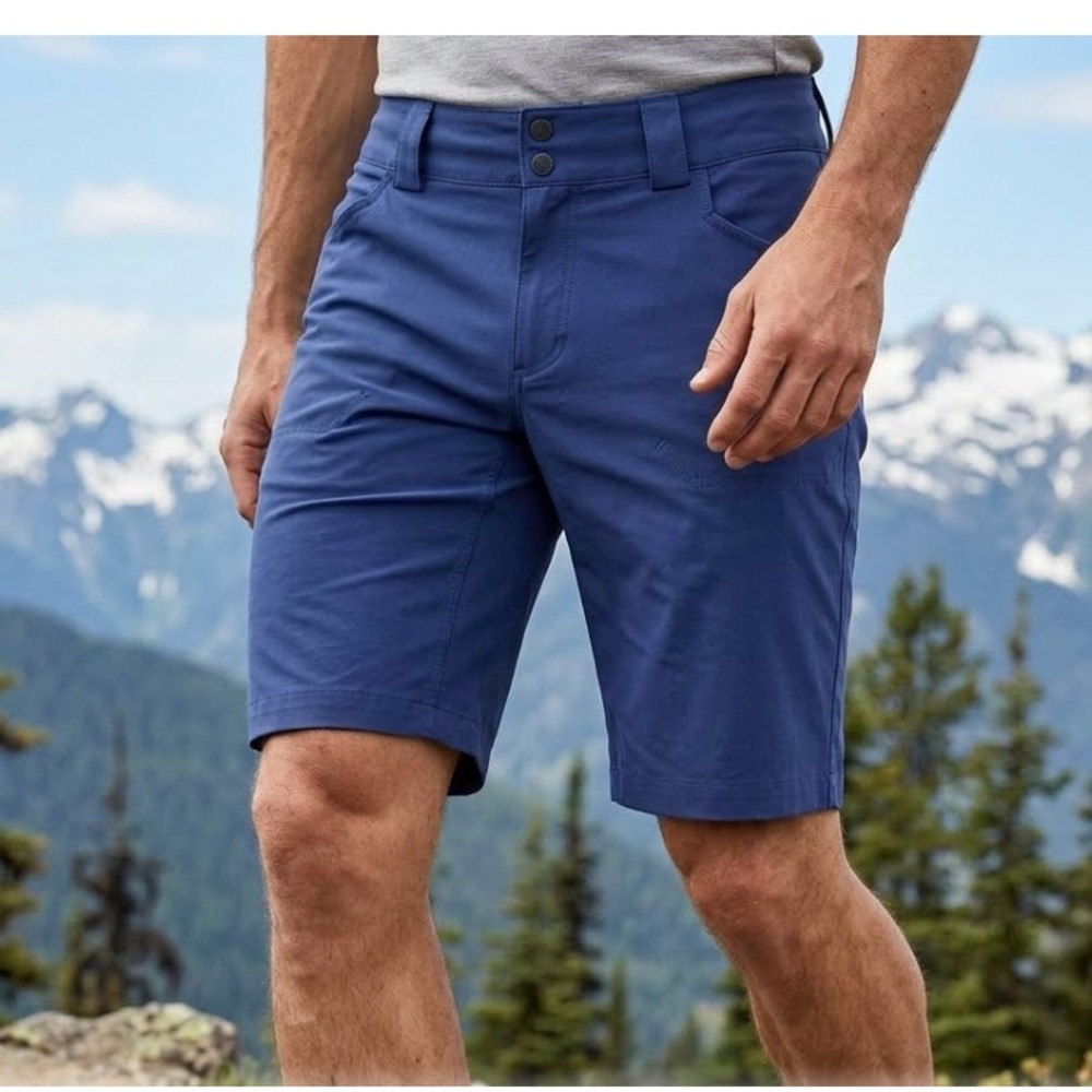 Dakine Mens Blue Mountain Biking Hiking Shorts Size 30‎ Adjustable Waist Stretch